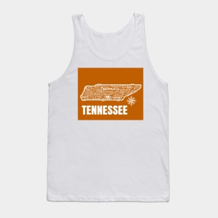 Tennessee Map Tank Top